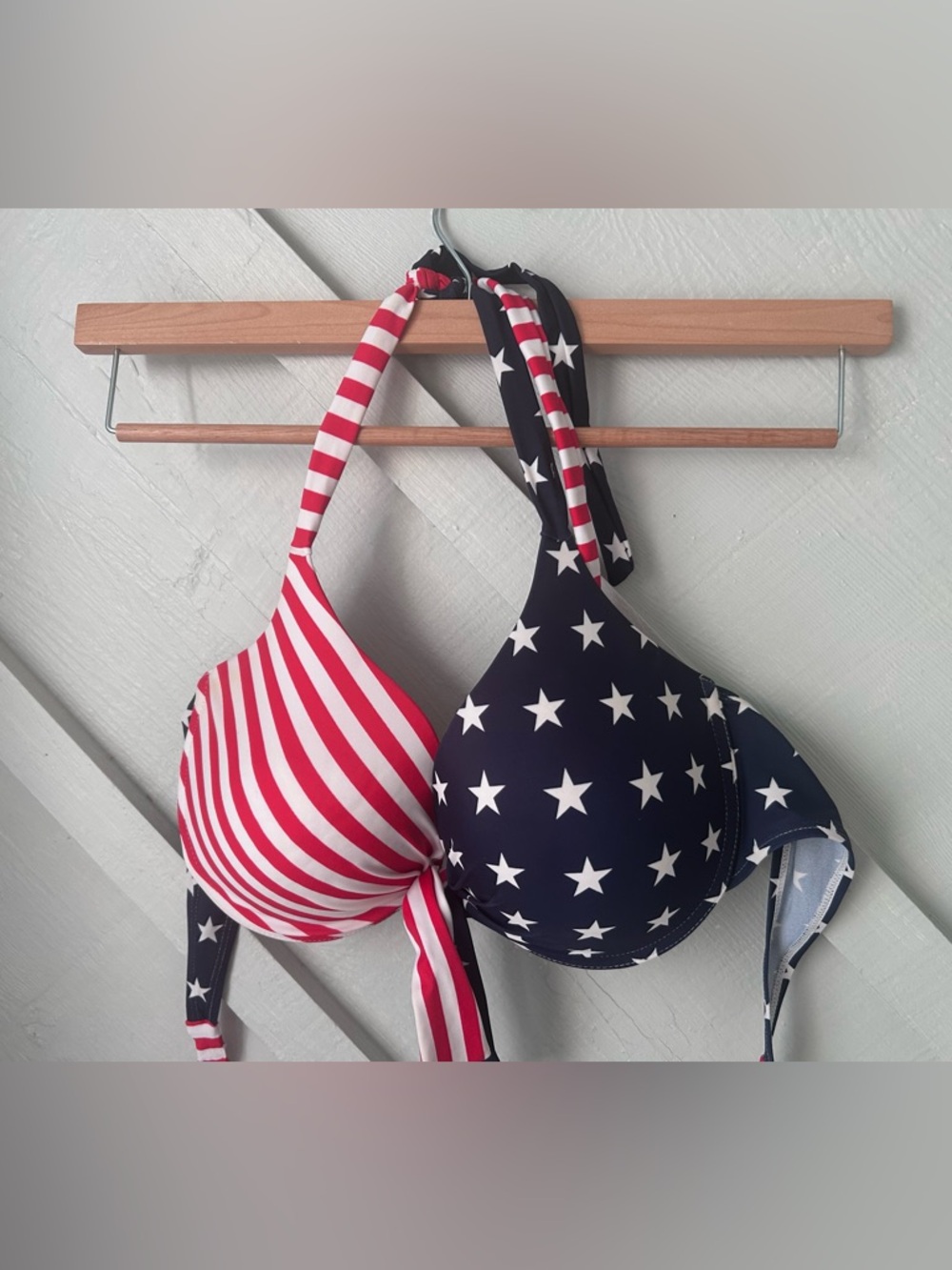 Ingear Navy & White Star Accent Bikini Top